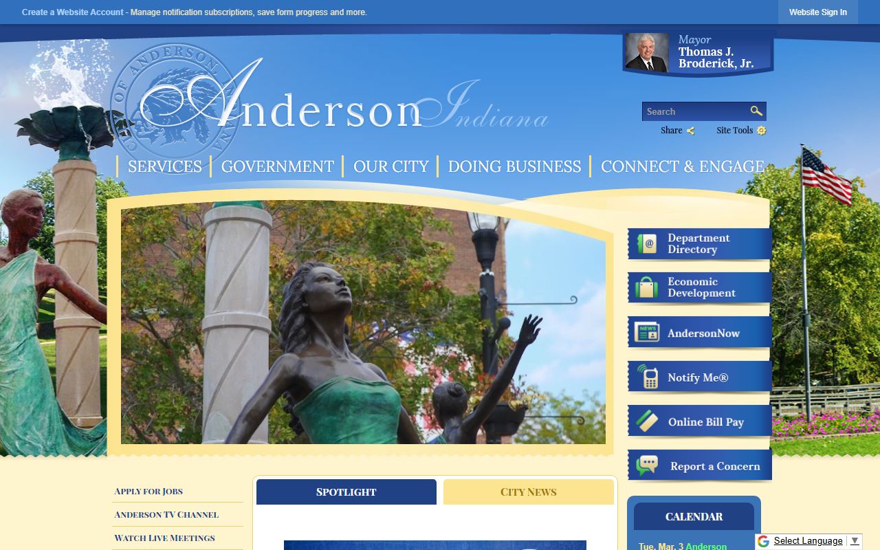 Anderson city website for criminal court records resources
