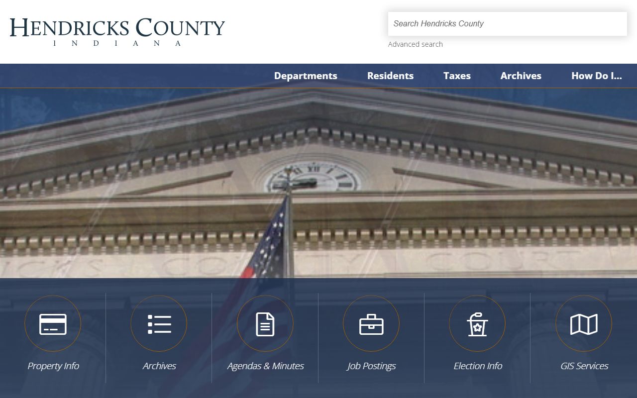Hendricks County website for criminal court records