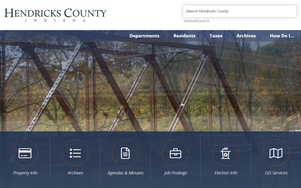 Hendricks County website for Brownsburg criminal court records