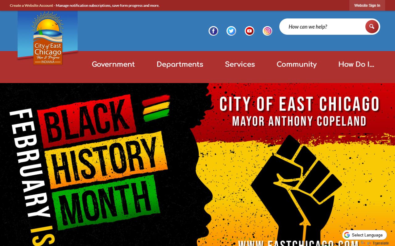 East Chicago city website for criminal court records resources