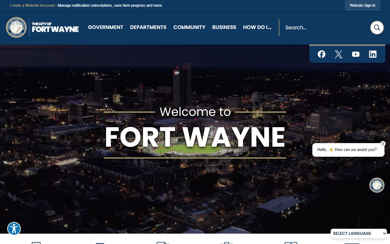 Fort Wayne city website for criminal court records resources