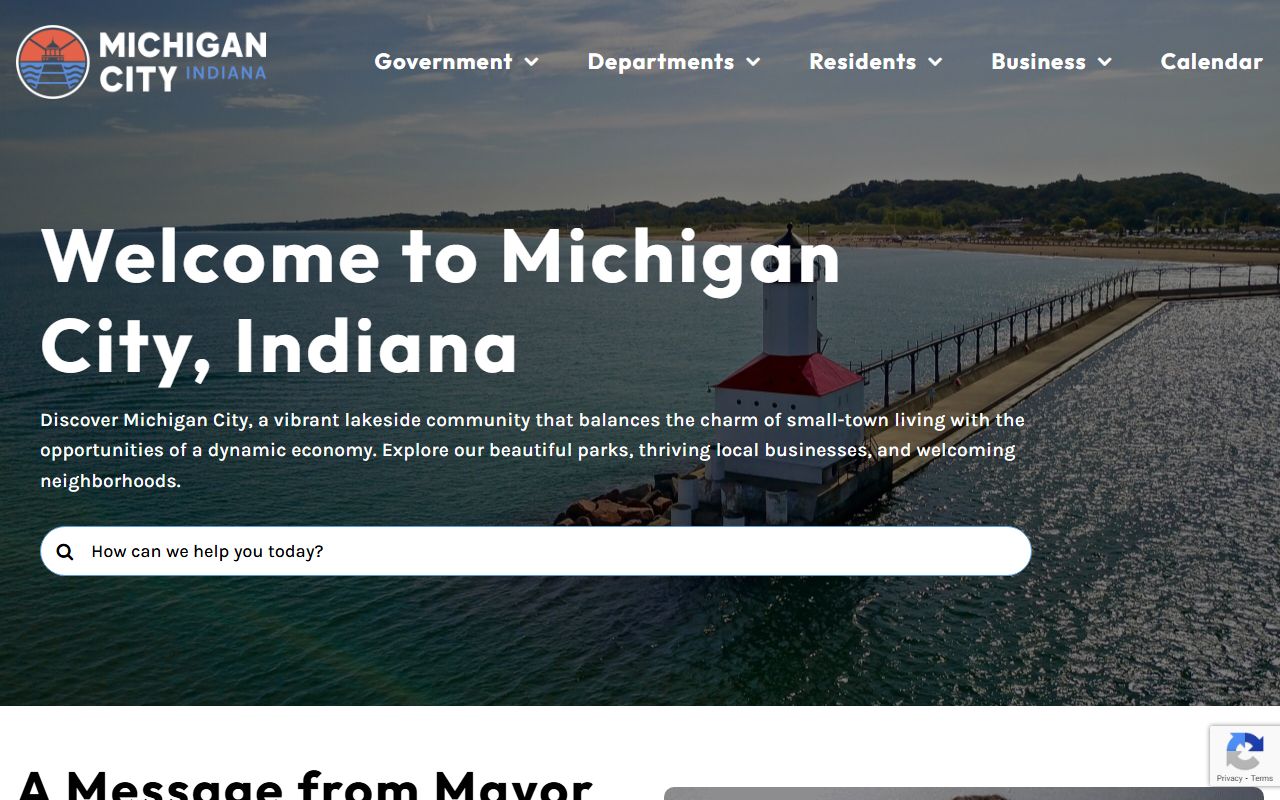 Michigan City website for criminal court records resources