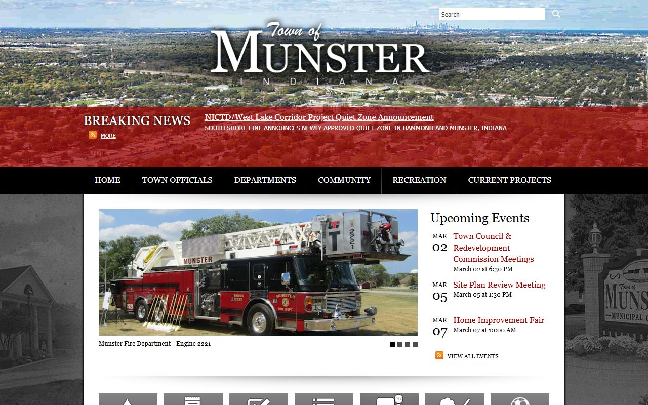 Munster town website for criminal court records resources