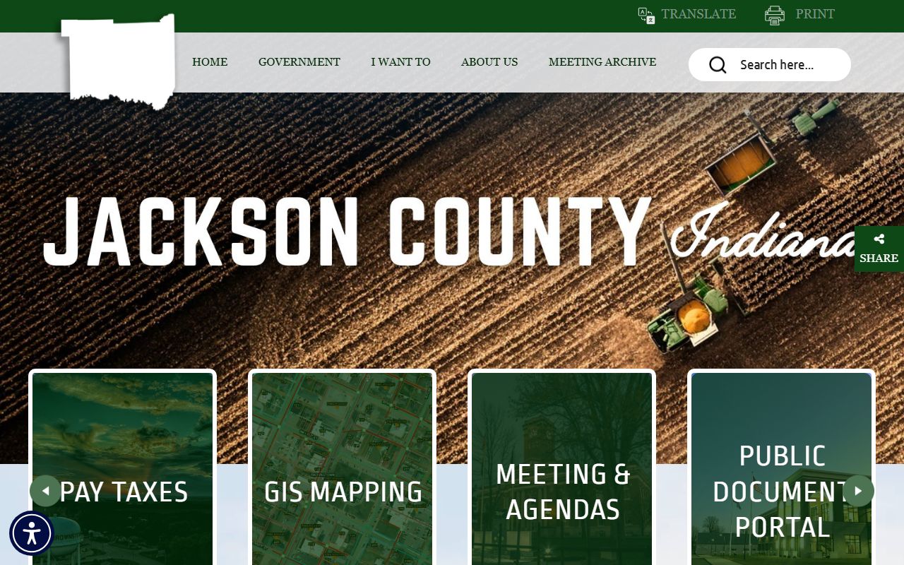 Jackson County government website for Seymour criminal court records