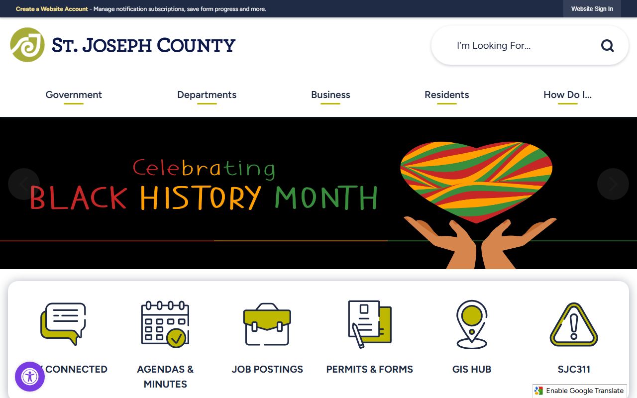 St. Joseph County website for South Bend criminal court records