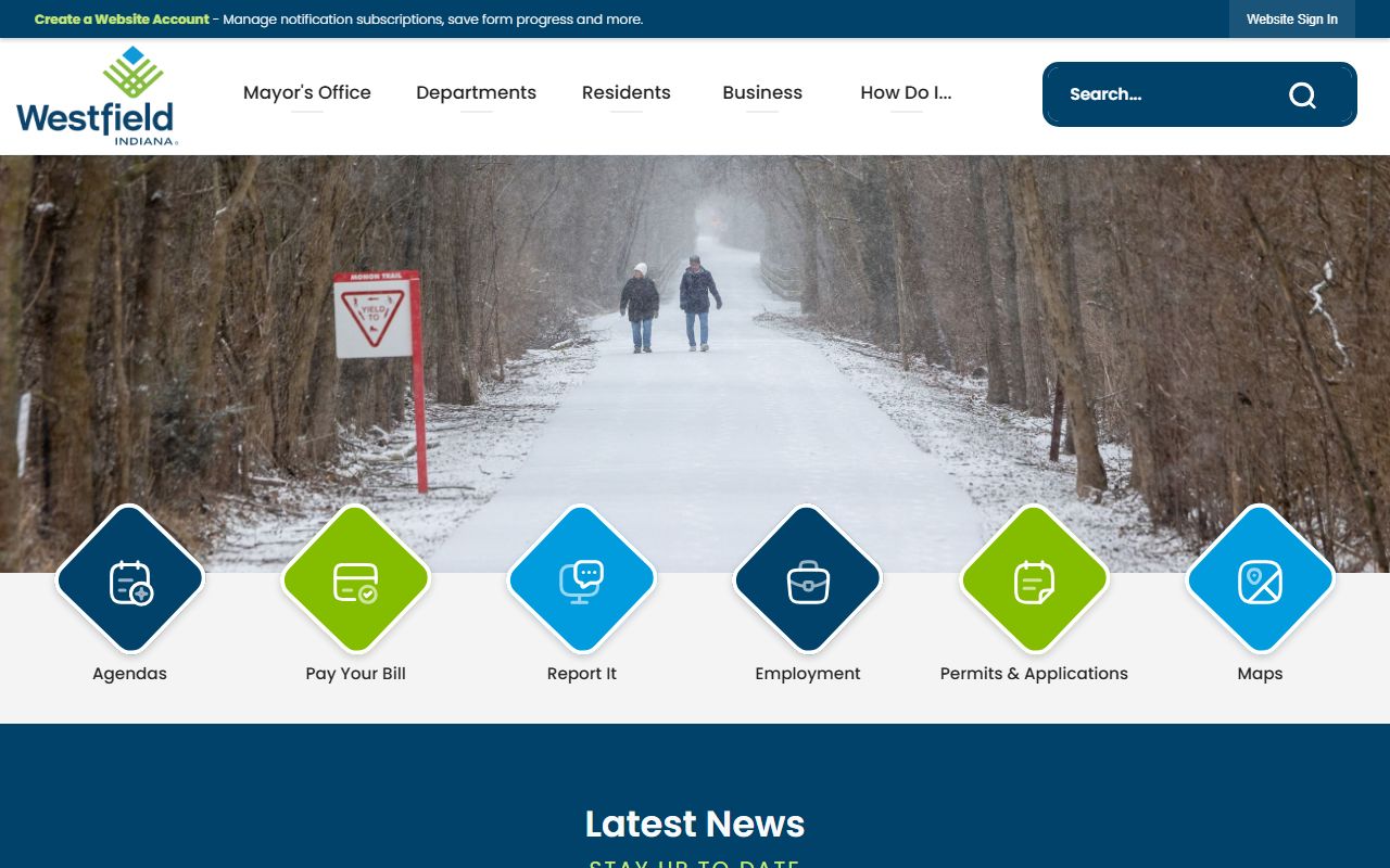 Westfield city government website for criminal court records