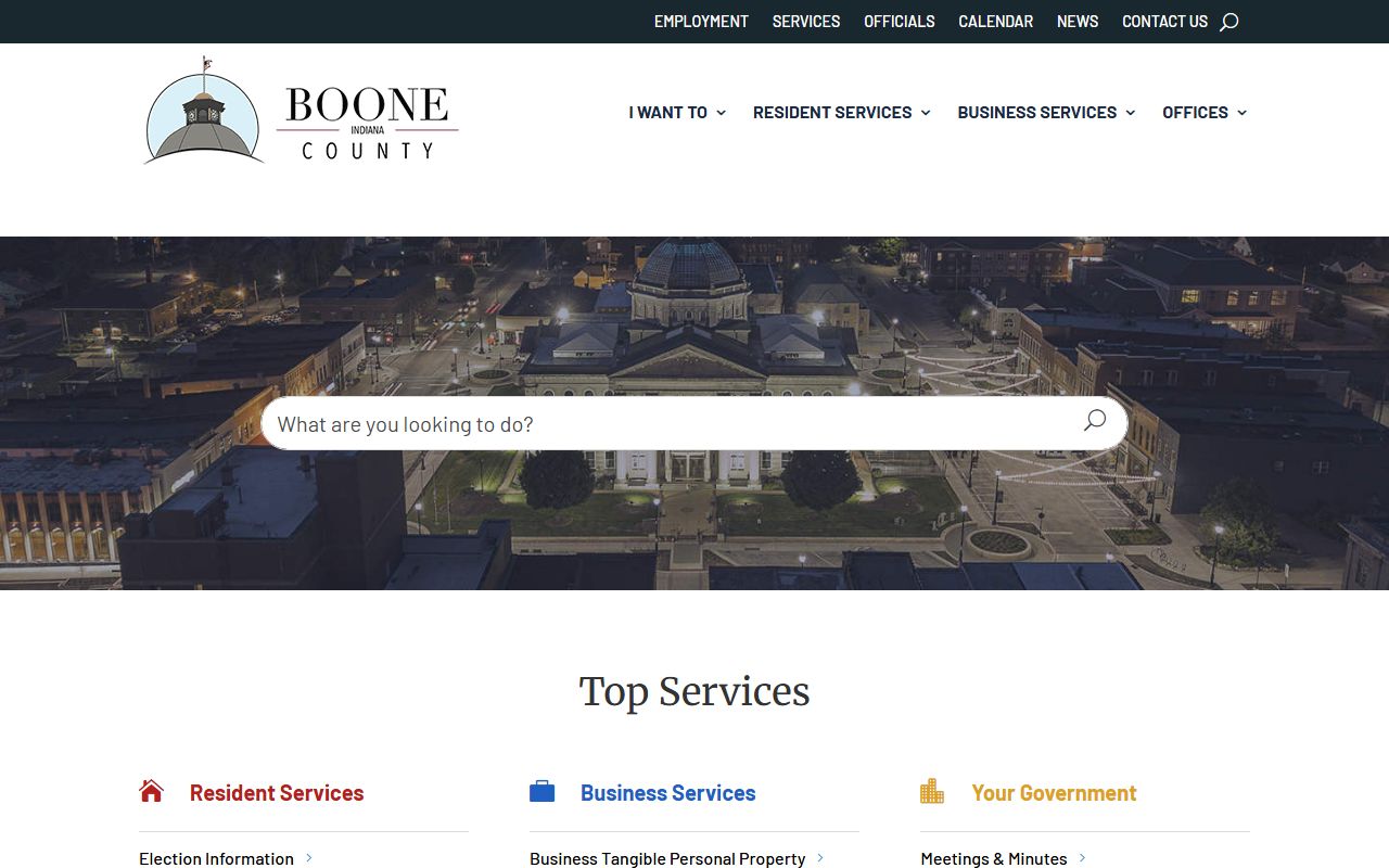 Boone County website for criminal court records