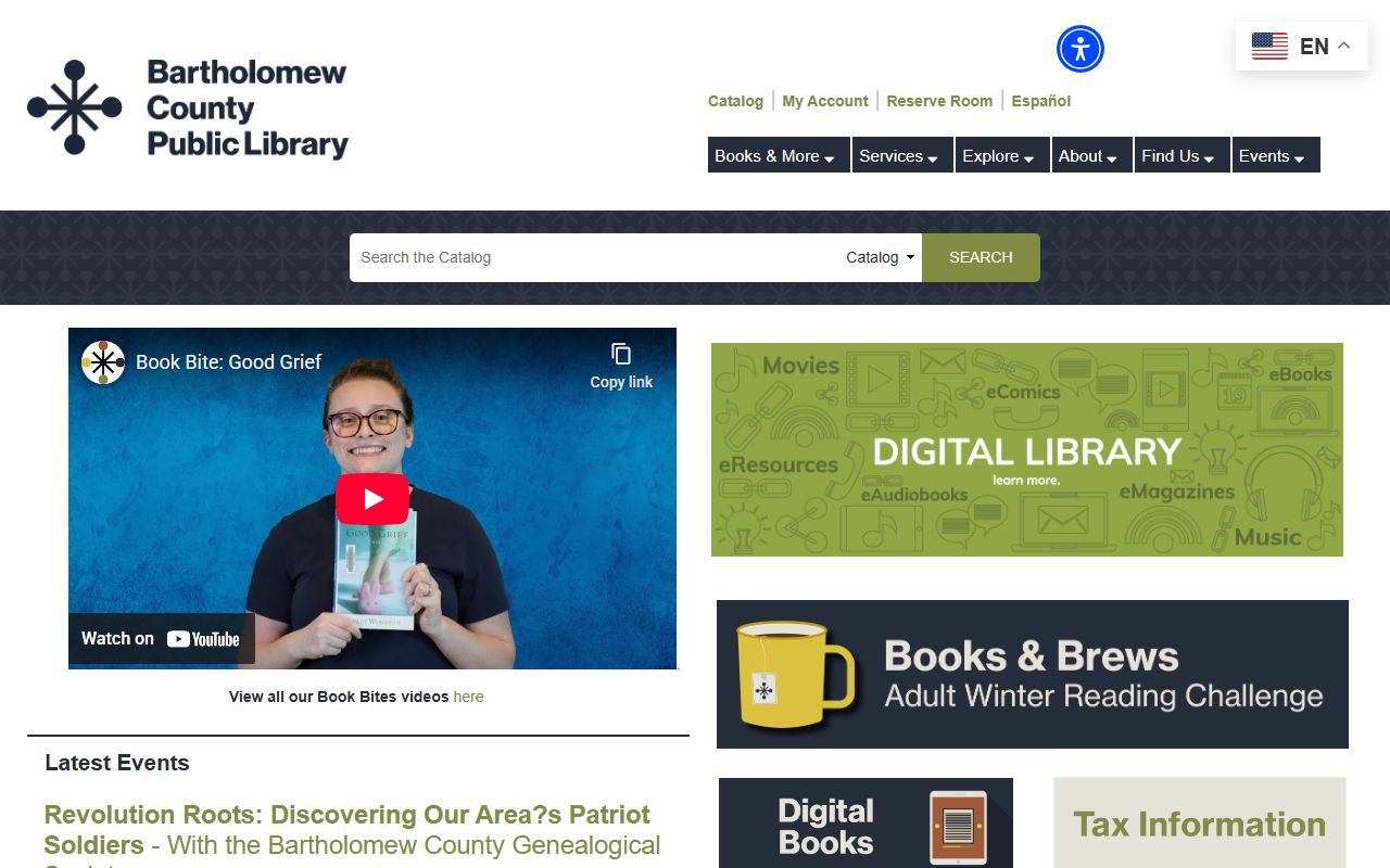 Bartholomew County Public Library for criminal court records research