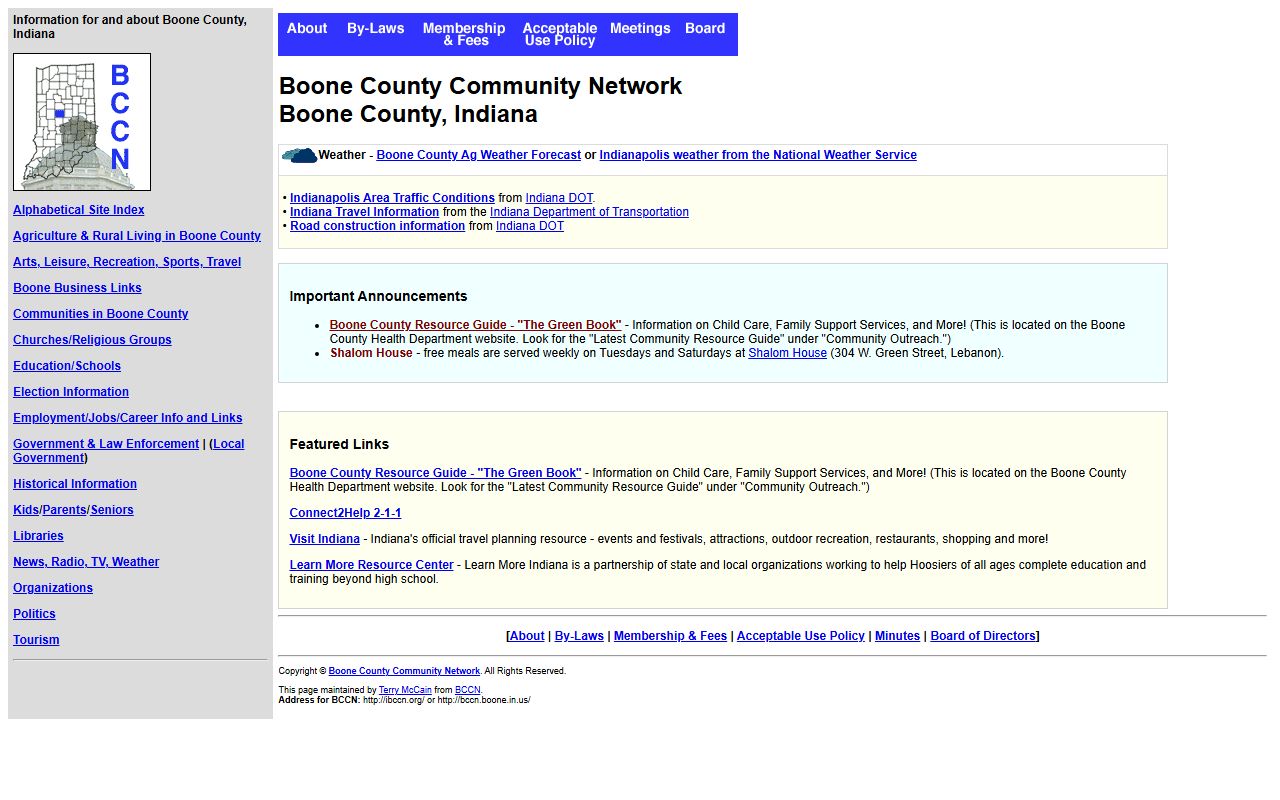 Boone County local court information for criminal court records