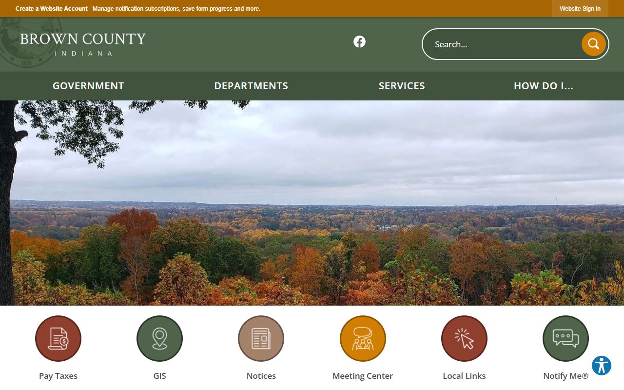 Brown County official website for criminal court records