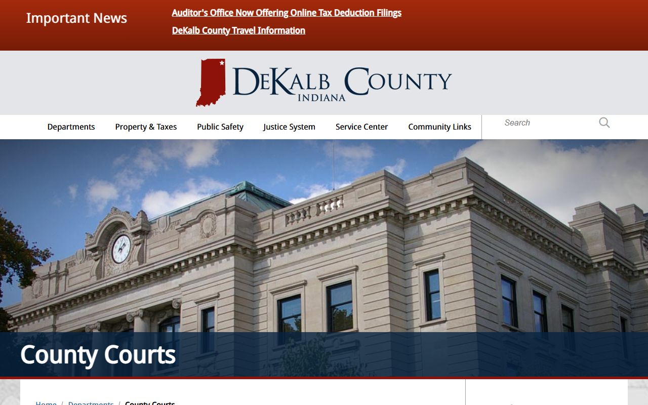 DeKalb County Courts page for criminal court records