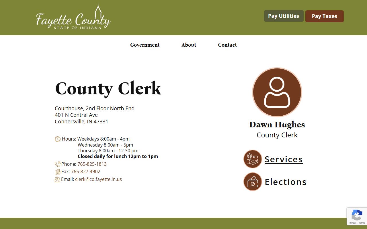 Fayette County Clerk office for criminal court records requests