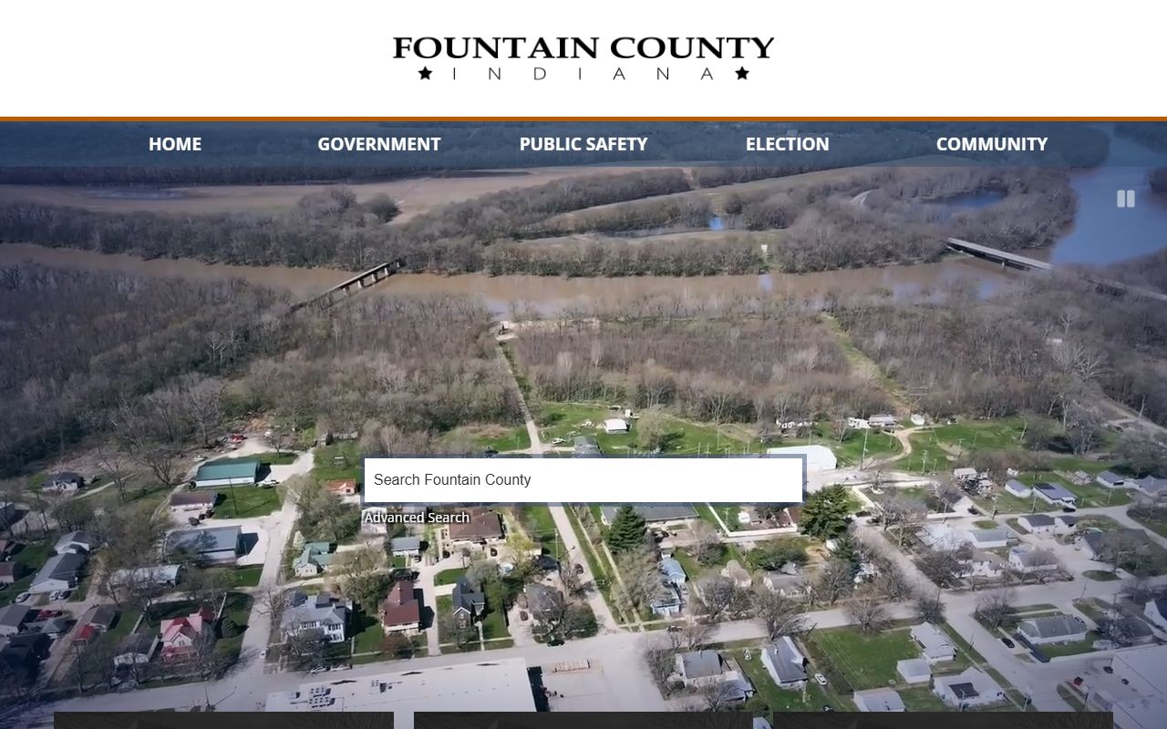 Fountain County official website with links to criminal court records