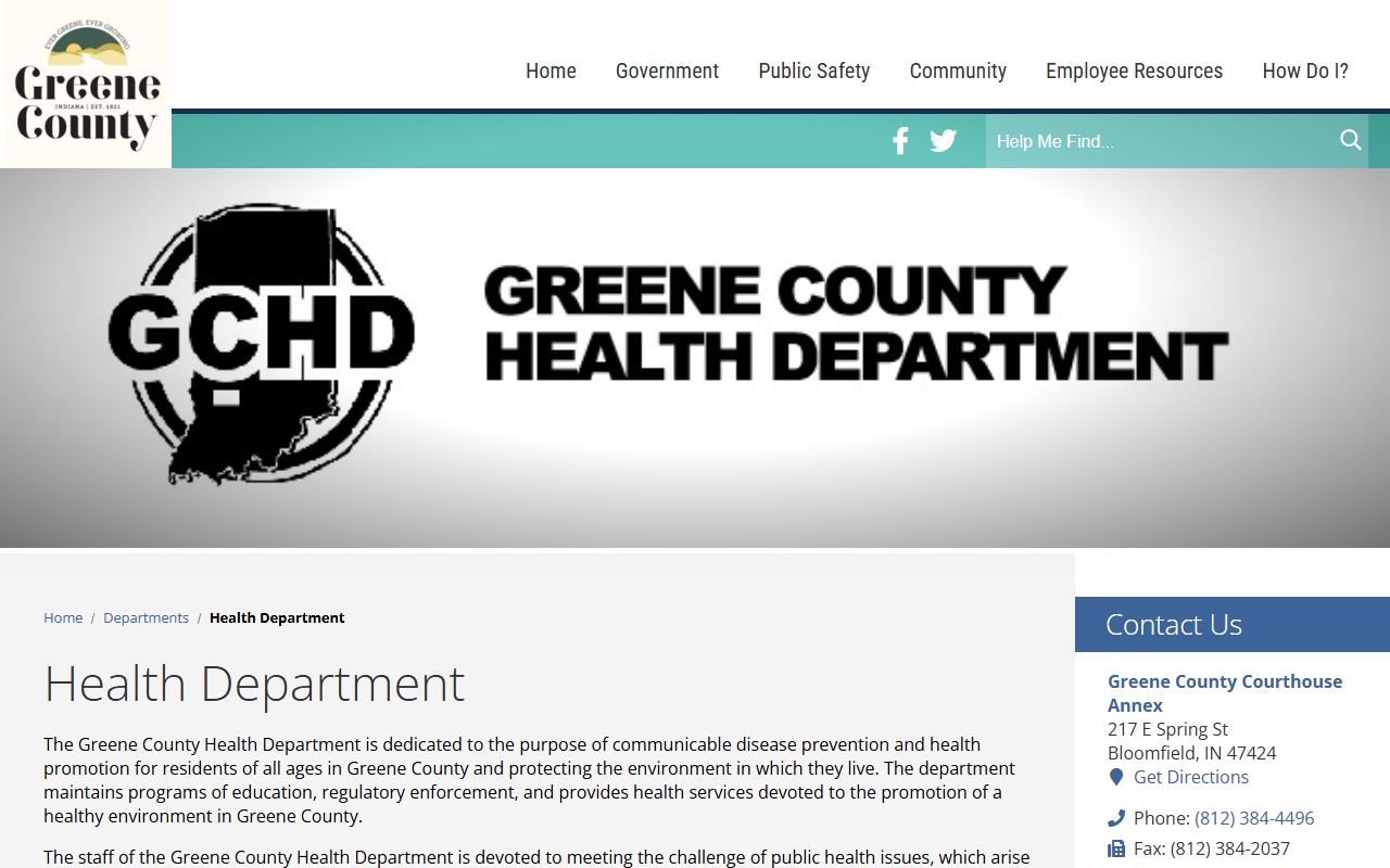 Greene County Clerk of Courts office page for criminal court records