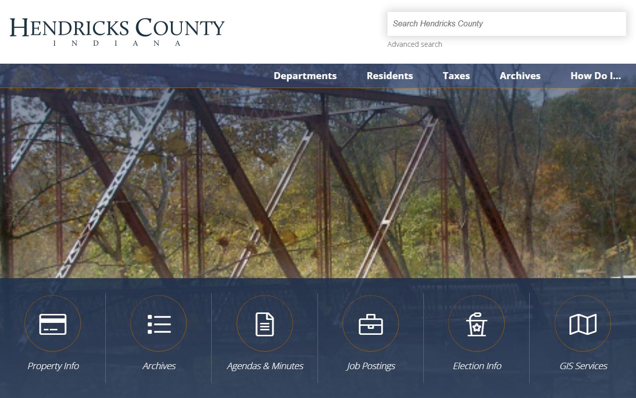 Hendricks County official website for criminal court records