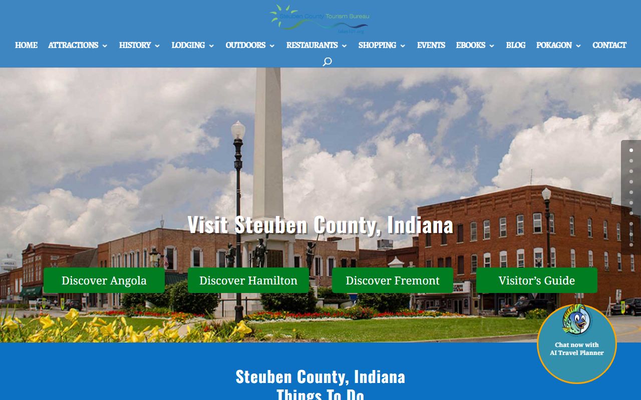 Steuben County government page with criminal court records links