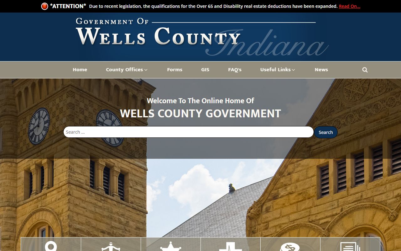 Wells County official website for criminal court records